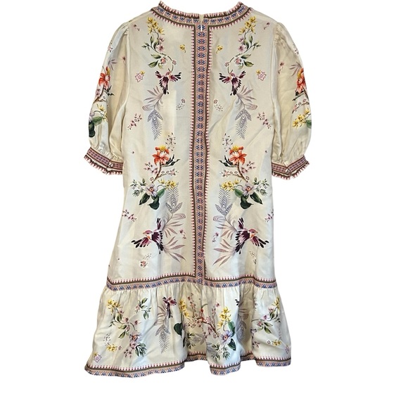 New Johnny Was Loren Mini Dress Willah Silk Blend Size XS Retail $465 Floral - Picture 5 of 9